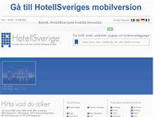 Tablet Screenshot of hotellsverige.se